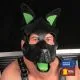 Leder Puppy Maske - farbig gestaltbar