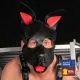 Leder Puppy Maske - farbig gestaltbar