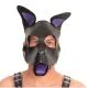 Hundemaske Zunge und Ohren Lila