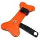 Puppy Leather Bone Orange