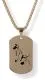 Dog Tag Puppy - Gold glänzend