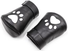 Leather Paws with Paw Print