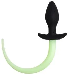 Fluorescending Dog Tail Anal Plug