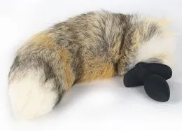 Vibrating Faux Fur Tail Plug Vibrating Faux Fur Tail Plug