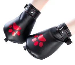 Dog Paws black/red