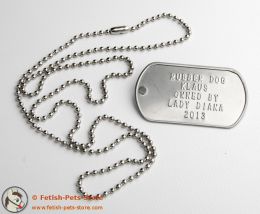 Dog Tag silver, single