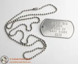Dog Tag silver, single Dog Tag silver, single