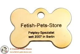 Dog Tag Bone Brass 38 mm Dog Tag Bone Brass 38 mm