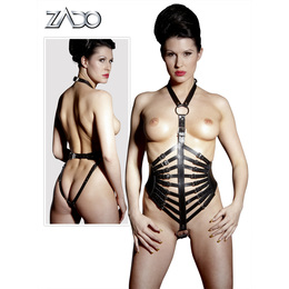 Leather Harness with Straps L/XL