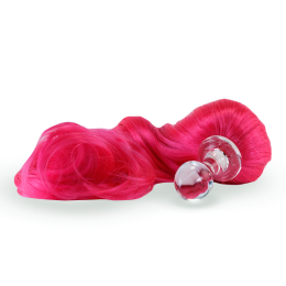 Noble Pony Plug Ultra Pink with Detachable Glass Plug