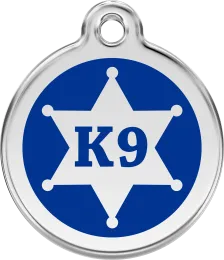 Dog Tag Round Sheriff K9