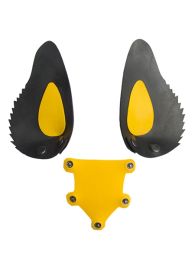 Rubber Dog Hood Tongue and Ears Yellow