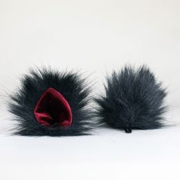 Ears Black/Red