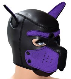 Puppy Play Neopren Maske diverse Farben