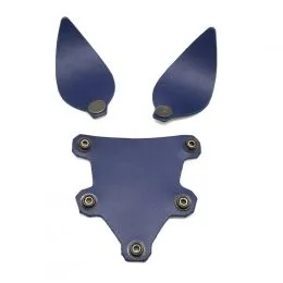 Hundemaske Zunge und Ohren Blau Hundemaske Zunge und Ohren Blau