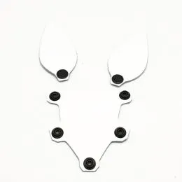 Hundemaske Zunge und Ohren Weiss Hundemaske Zunge und Ohren Weiss