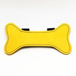Puppy Leather Bone Yellow