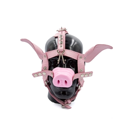 Pig Head Harness Leather