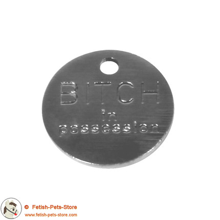 Dog Tag Round Stainless Steel (mechanical engraving)