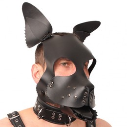 Leder Puppy Maske - farbig gestaltbar